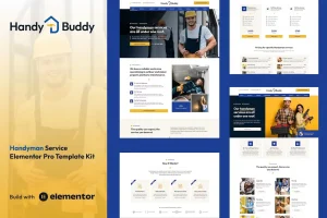 Handy Buddy – Handyman Services Elementor Pro Template Kit
