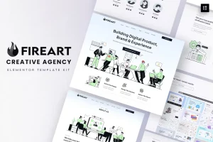 Fireart – Creative Agency Elementor Template Kit
