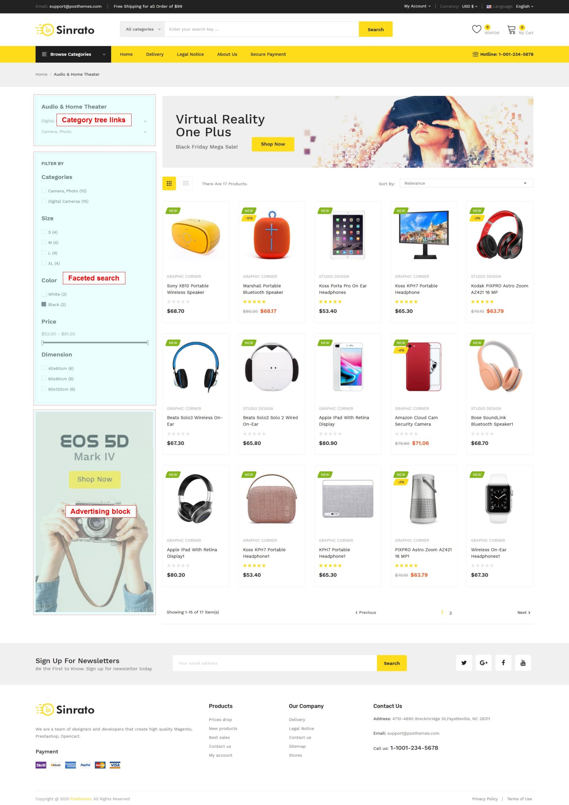 Pos Sinrato Responsive Prestashop Theme