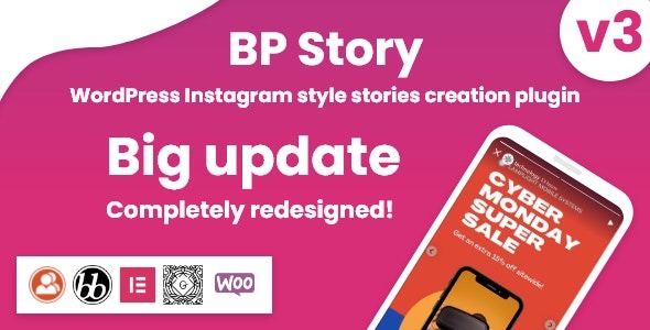 Instagram style stories for WordPress – BP Story 3.1.5